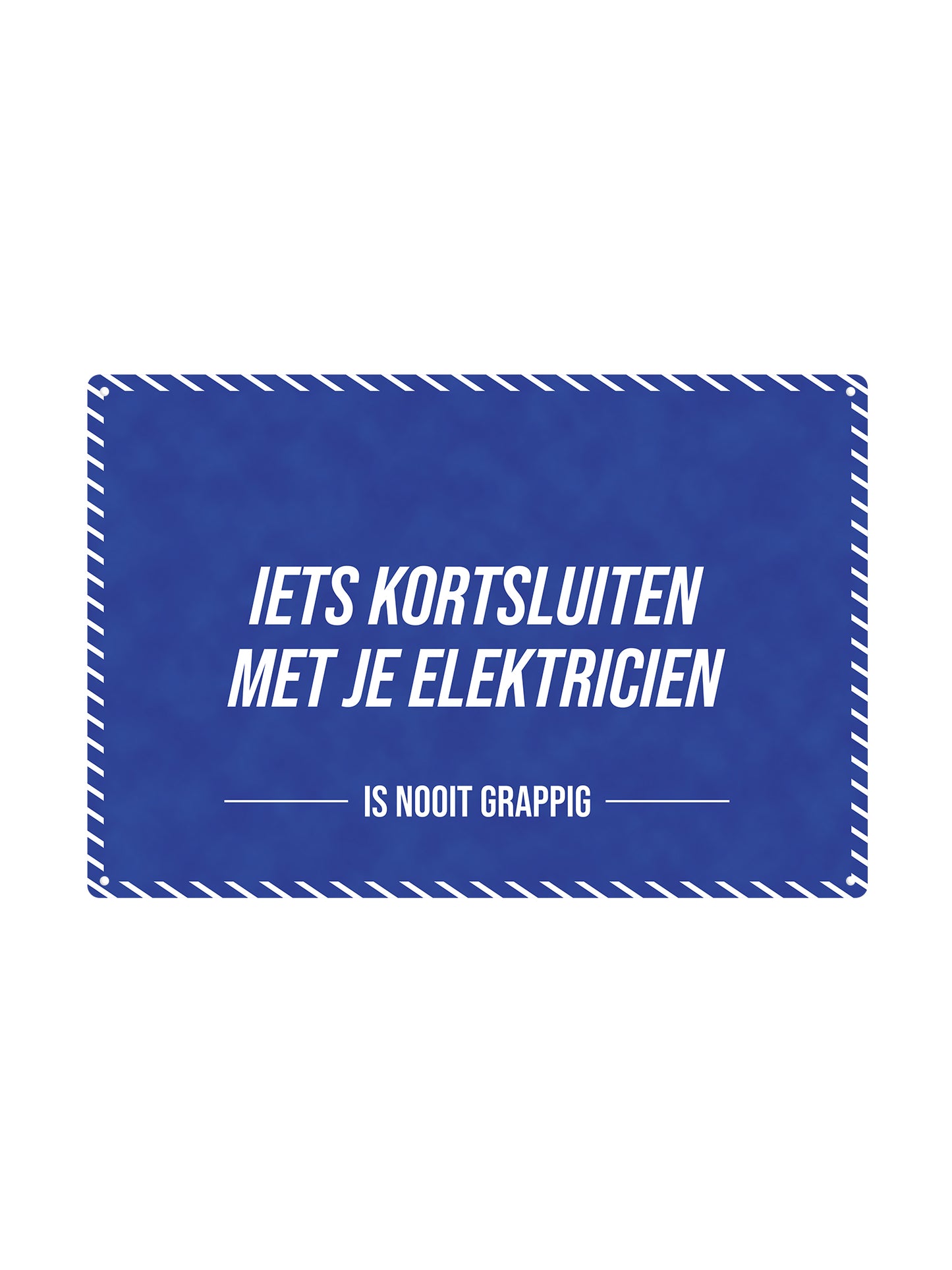 Iets kortsluiten met je elektricien - Is Nooit Grappig