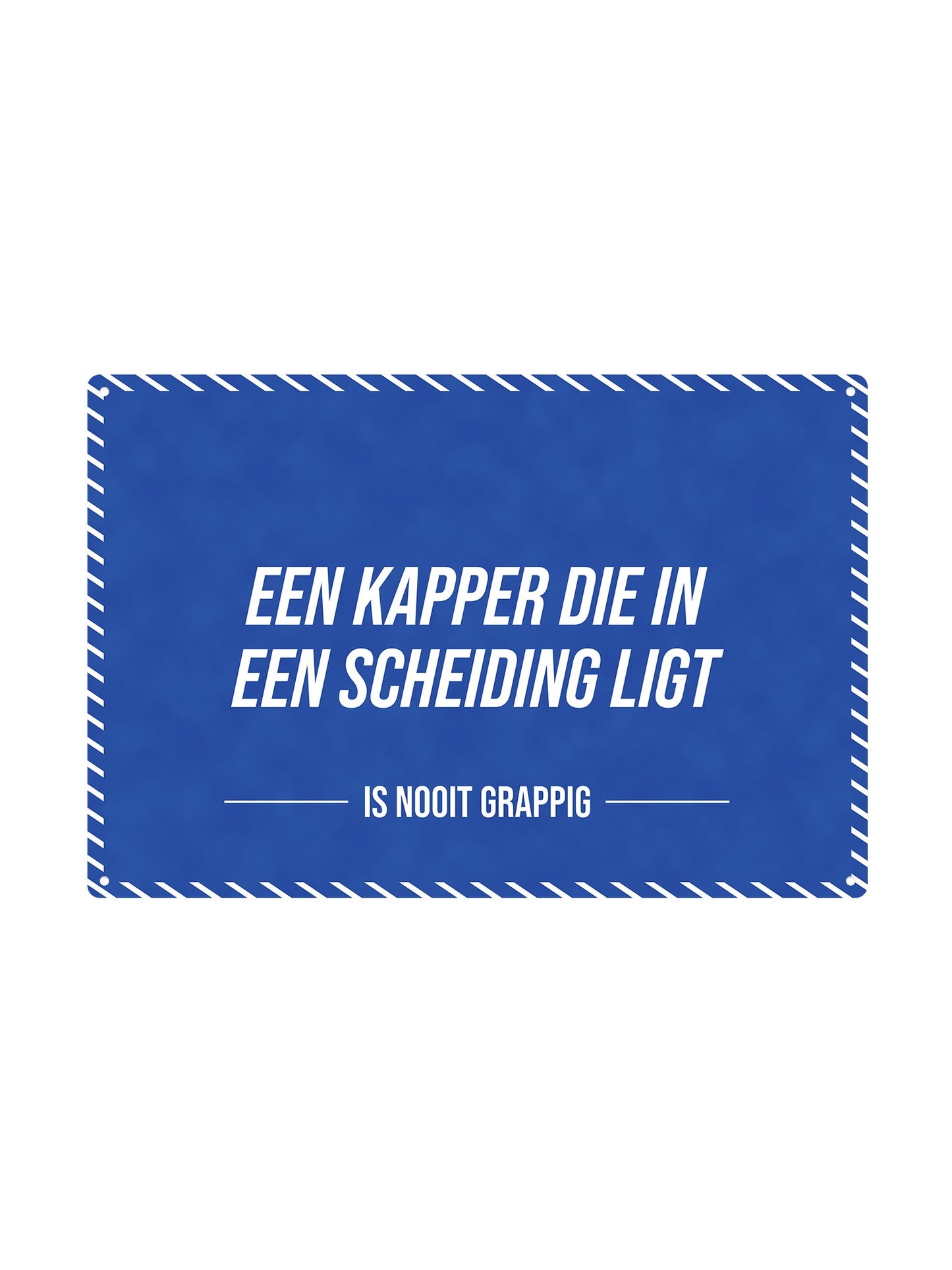 Een kapper die in een scheiding zit - Is Nooit Grappig