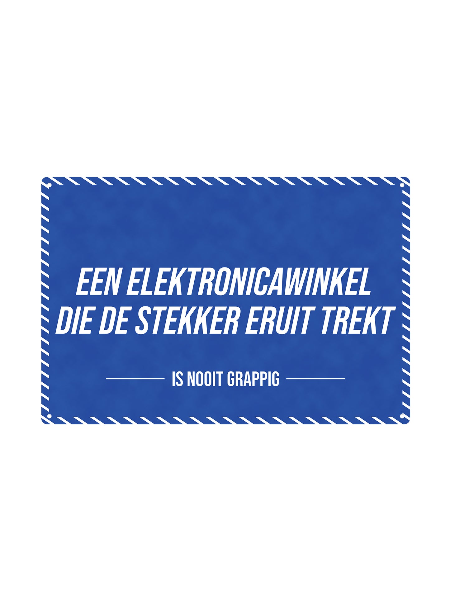 Een elektronicawinkel die de stekker eruit trekt - Is Nooit Grappig