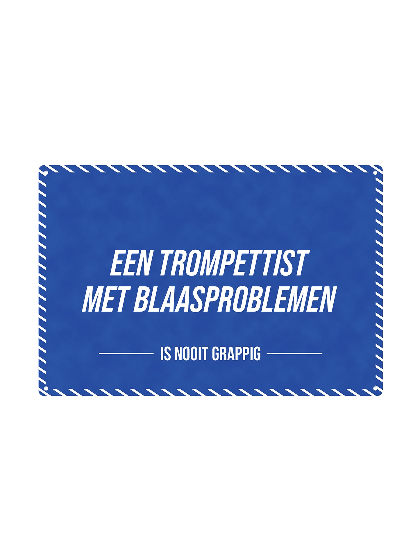 Een trompettist met blaasproblemen - Is Nooit Grappig