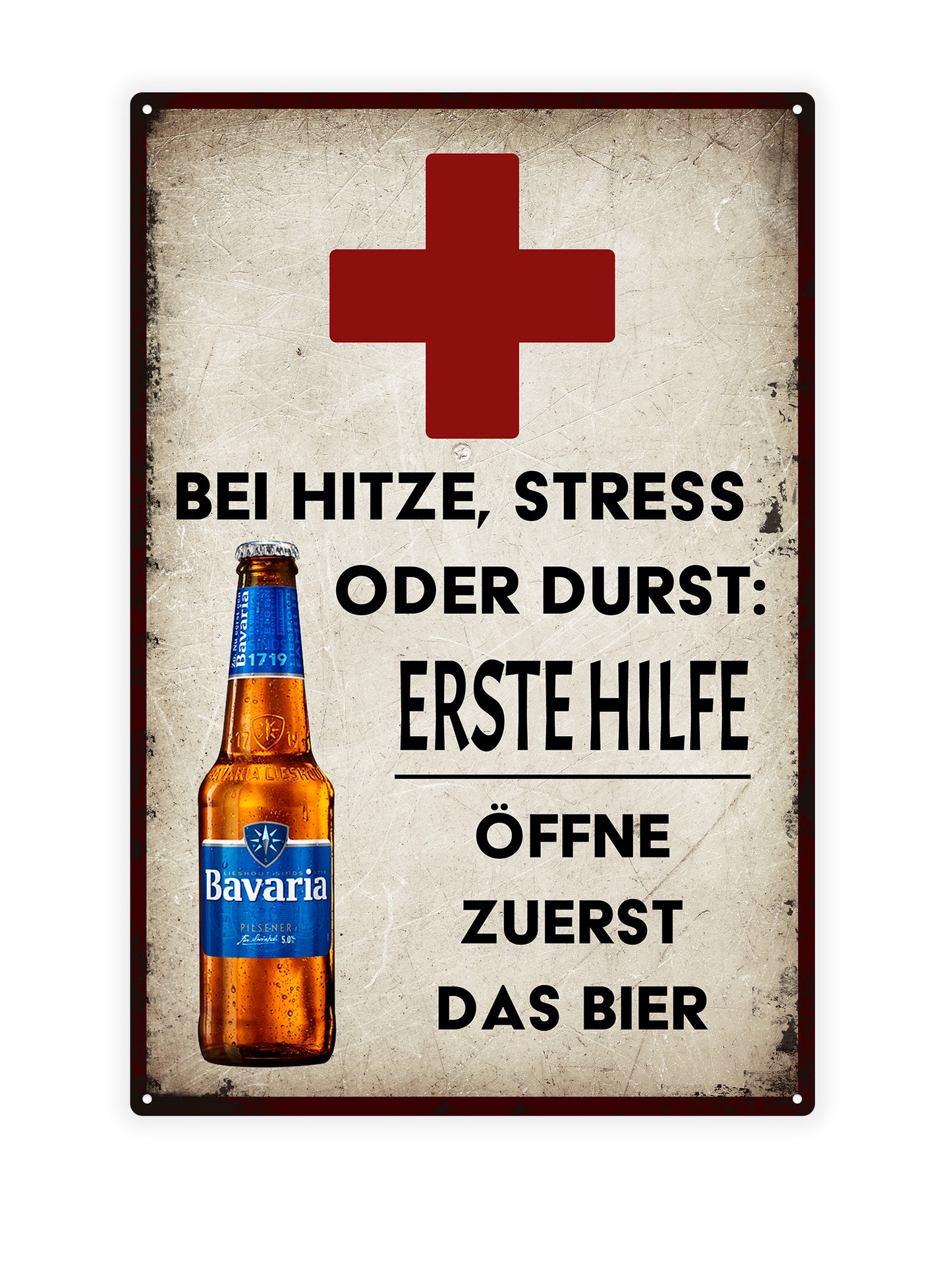 Bei hitze, stress oder durst: Erste hilfe öffne zuerst das bier