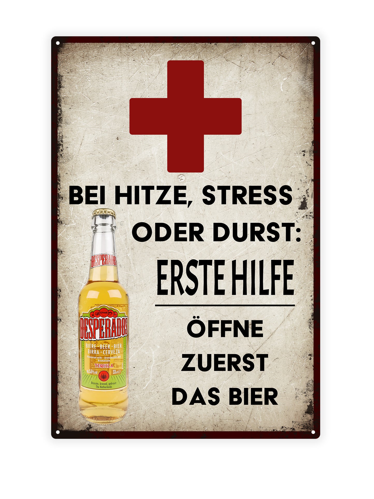 Bei hitze, stress oder durst: Erste hilfe öffne zuerst das bier