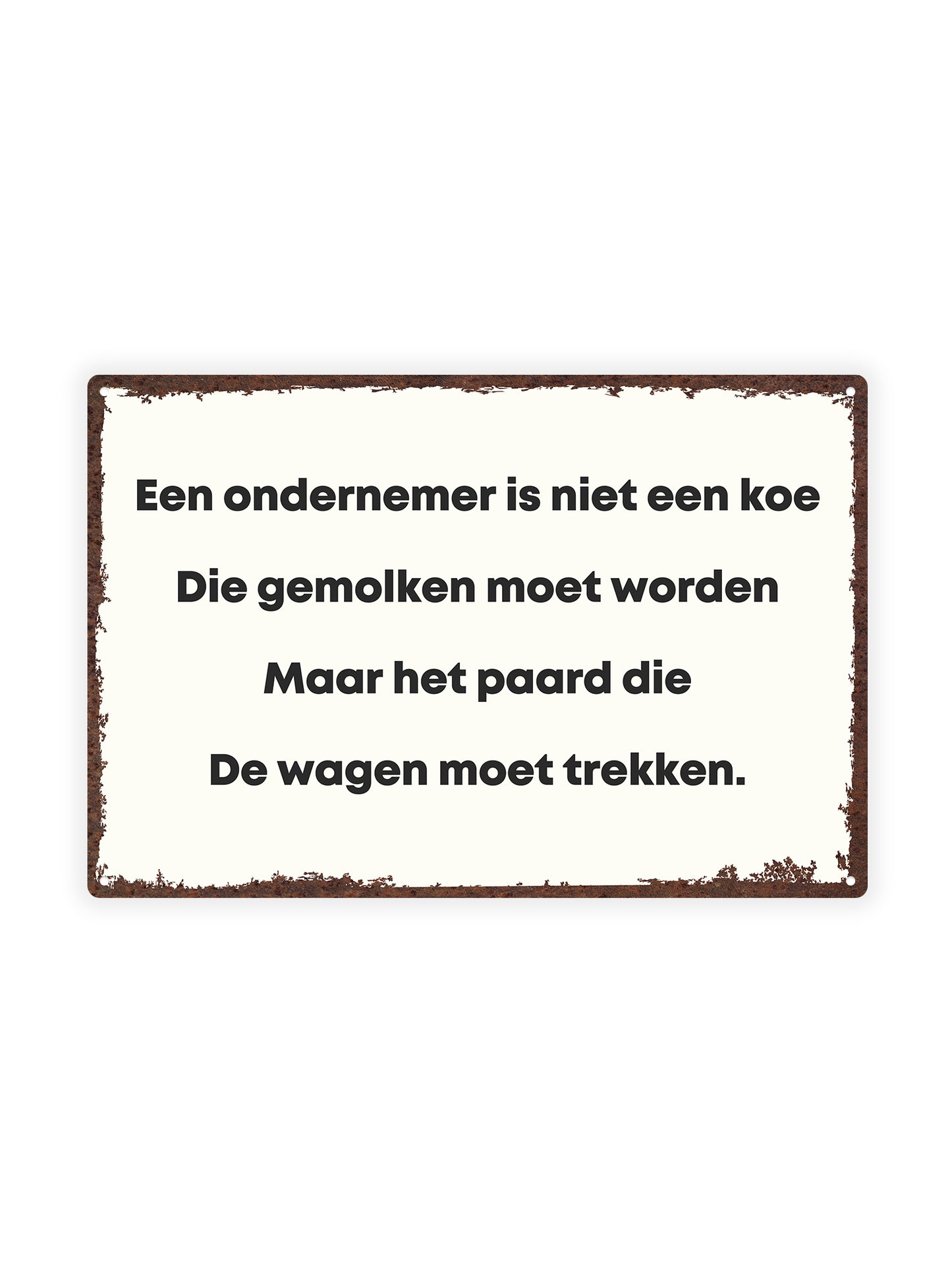 Een ondernemer is niet een koe