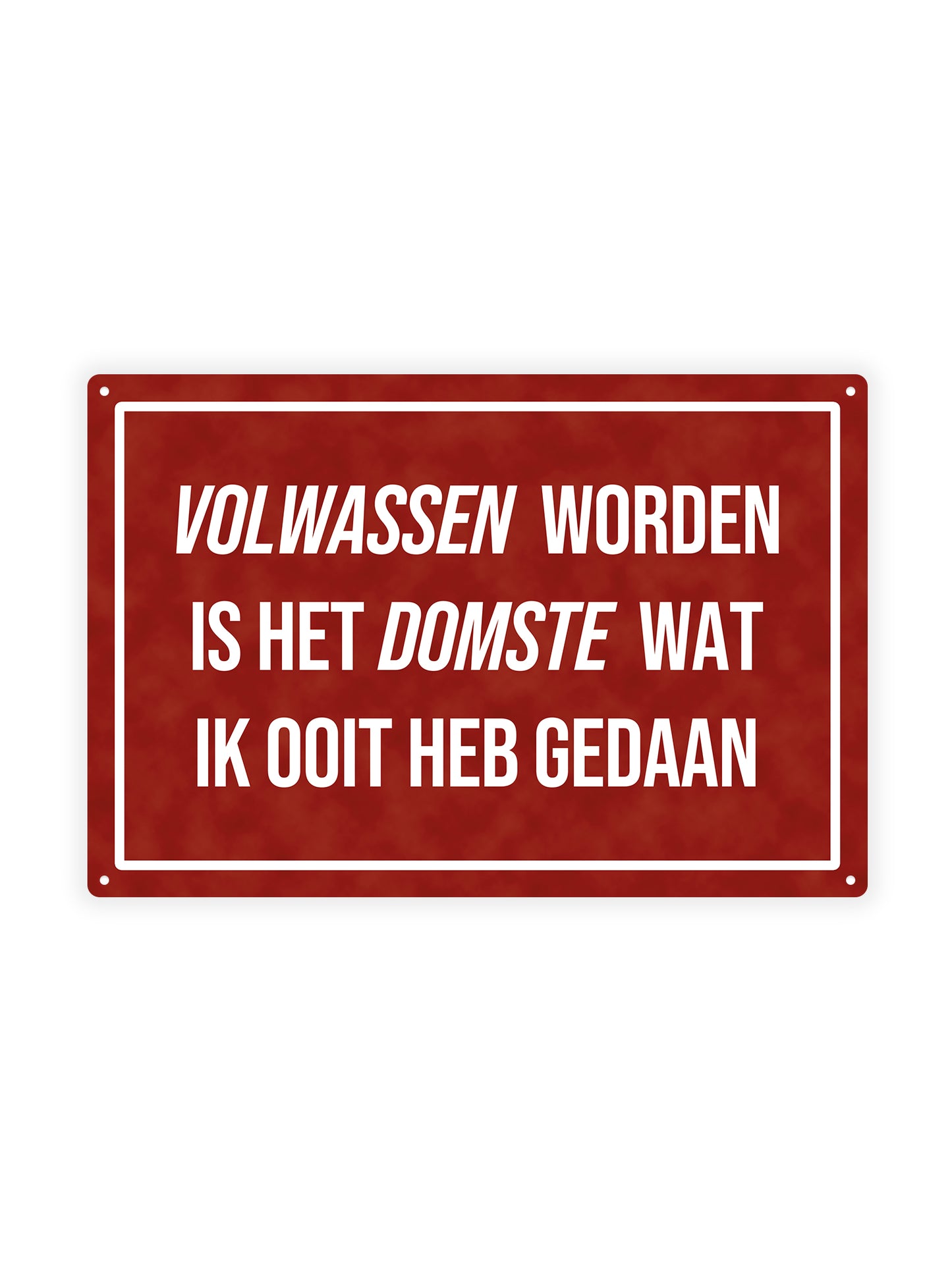 Volwassen worden is het domste wat ik ooit heb gedaan
