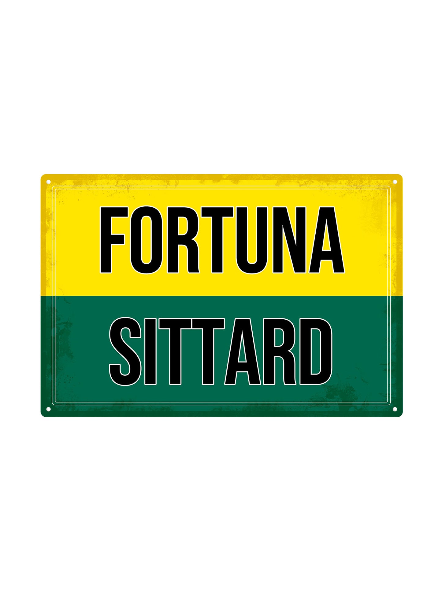 Fortuna Sittard met eigen tekst - Metalen Wandbord