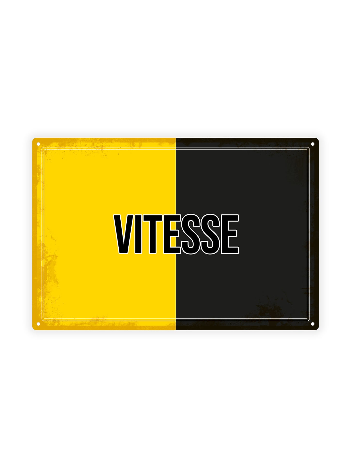Vitesse met eigen tekst - Metalen Wandbord