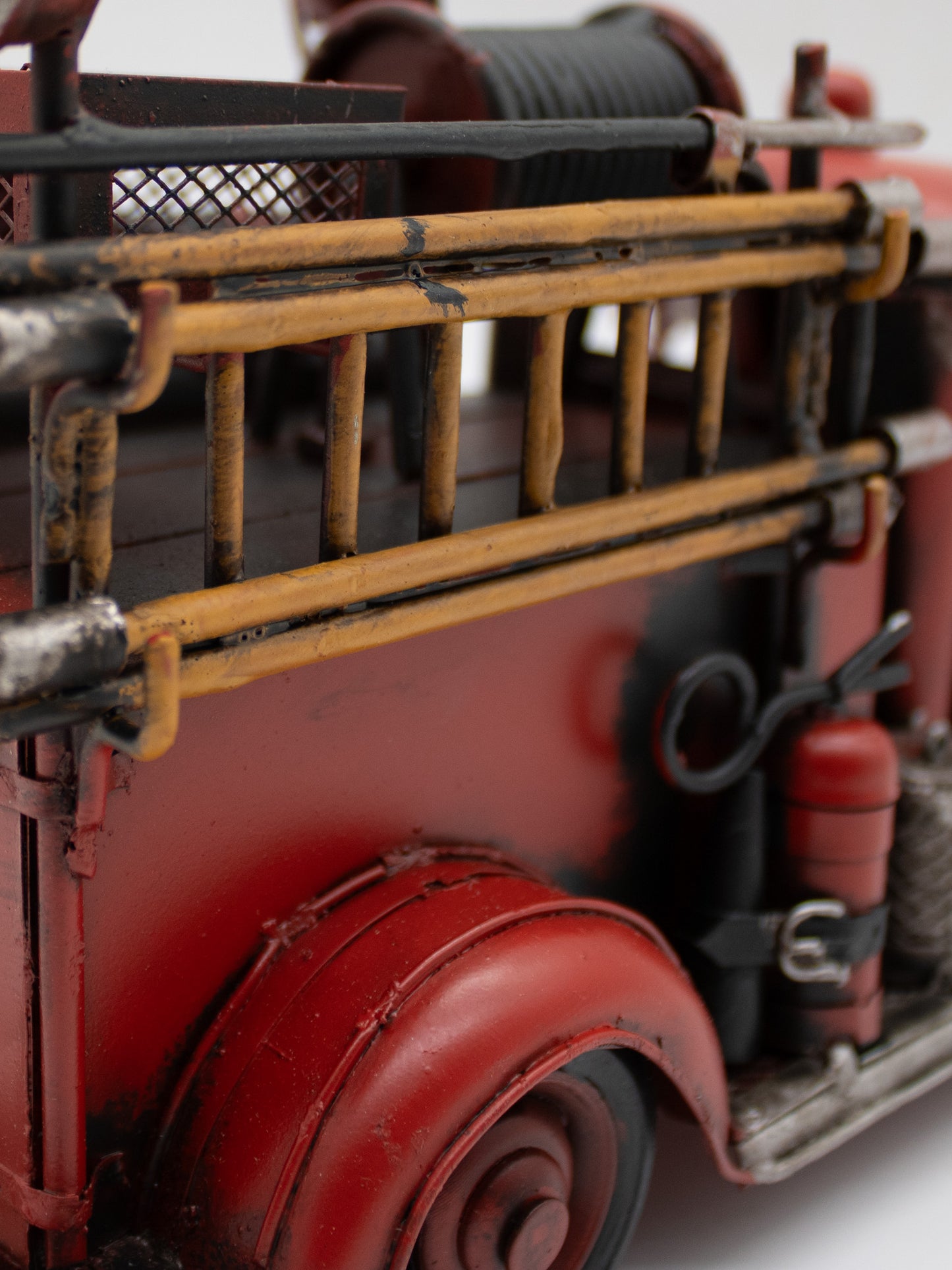 Brandweerwagen - Metalen Decoratie - 30x11cm