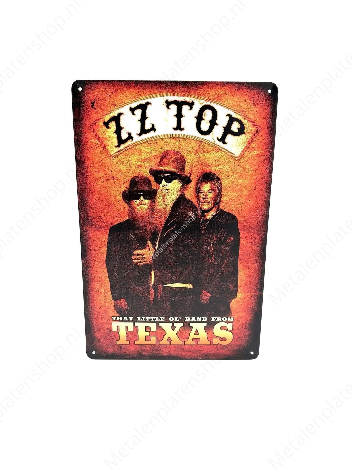 ZZ Top Texas - Metal Wall Sign