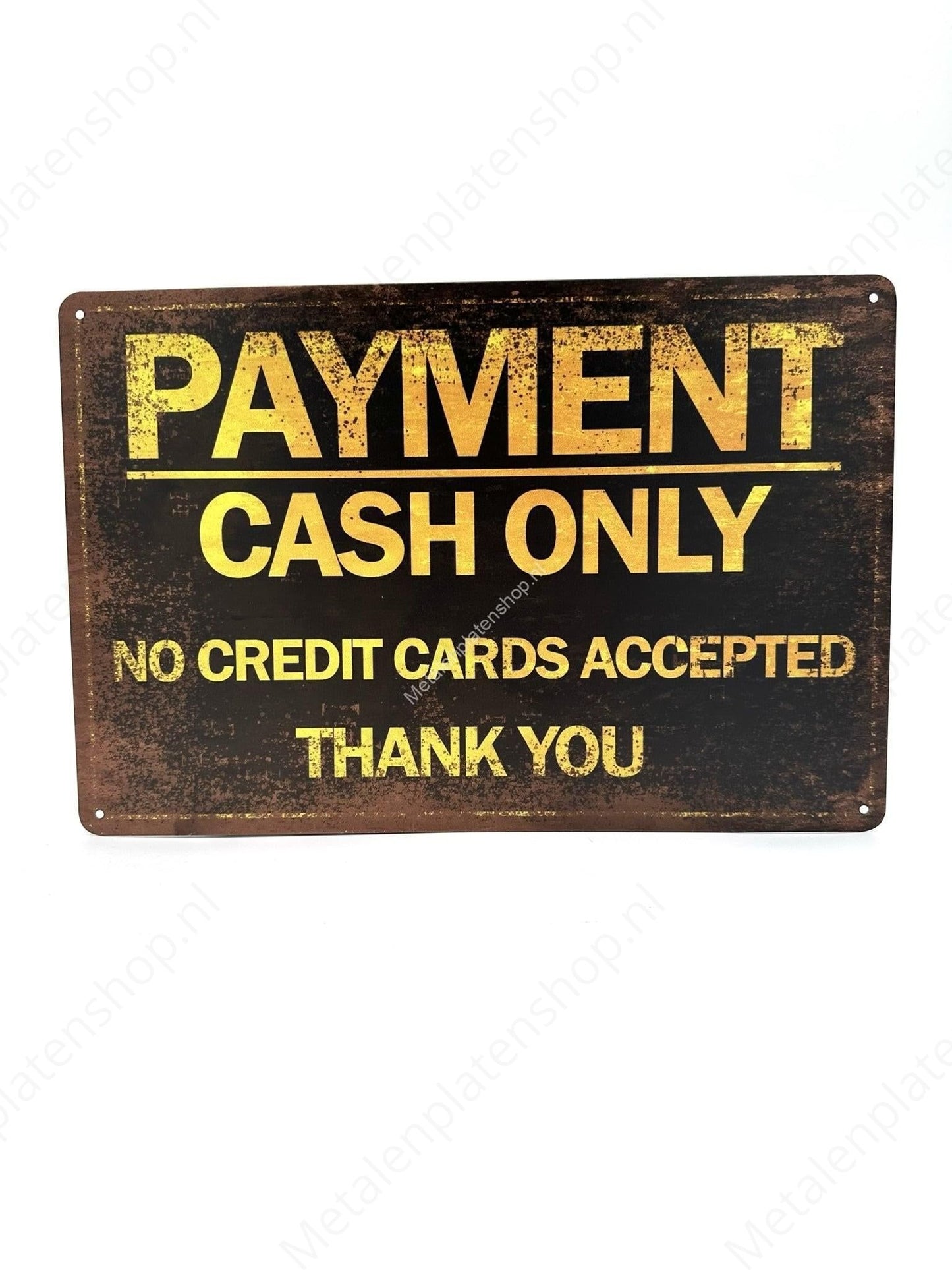Payment Cash Only