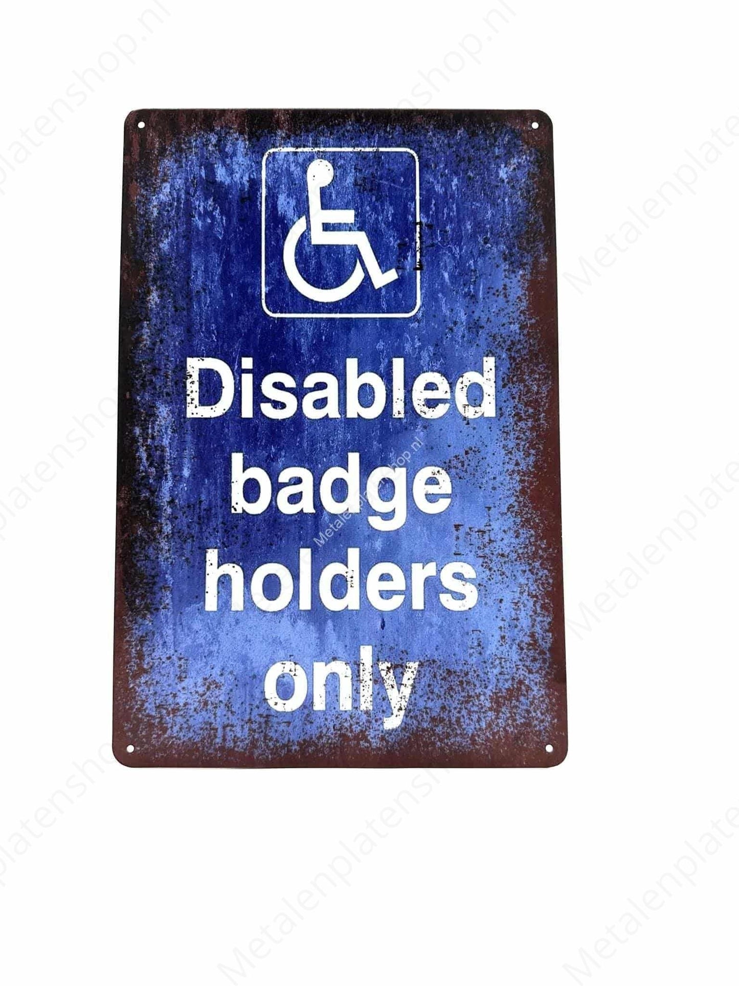 Disabled Badge Holders Only