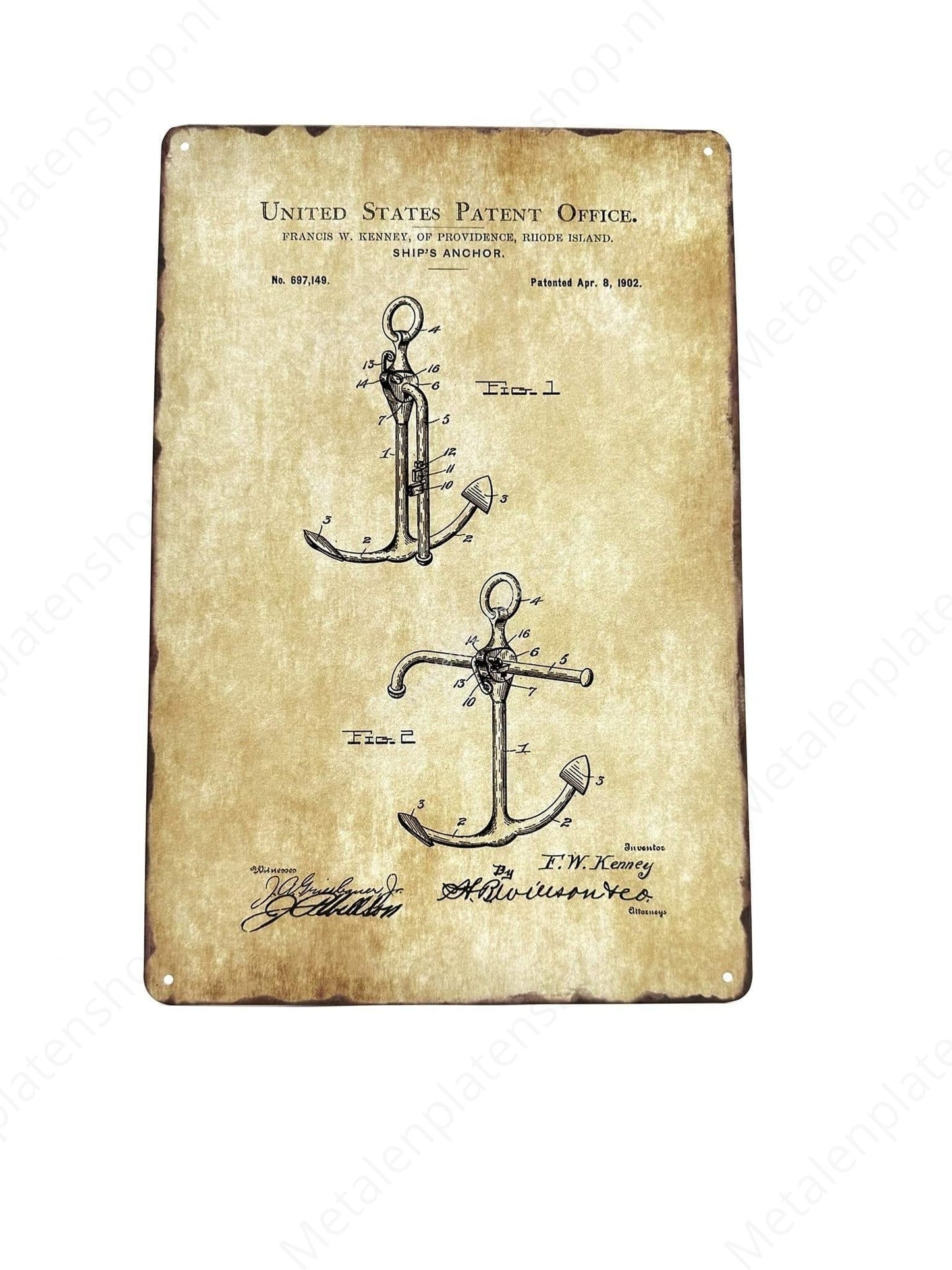 US Patent Ship Anchors