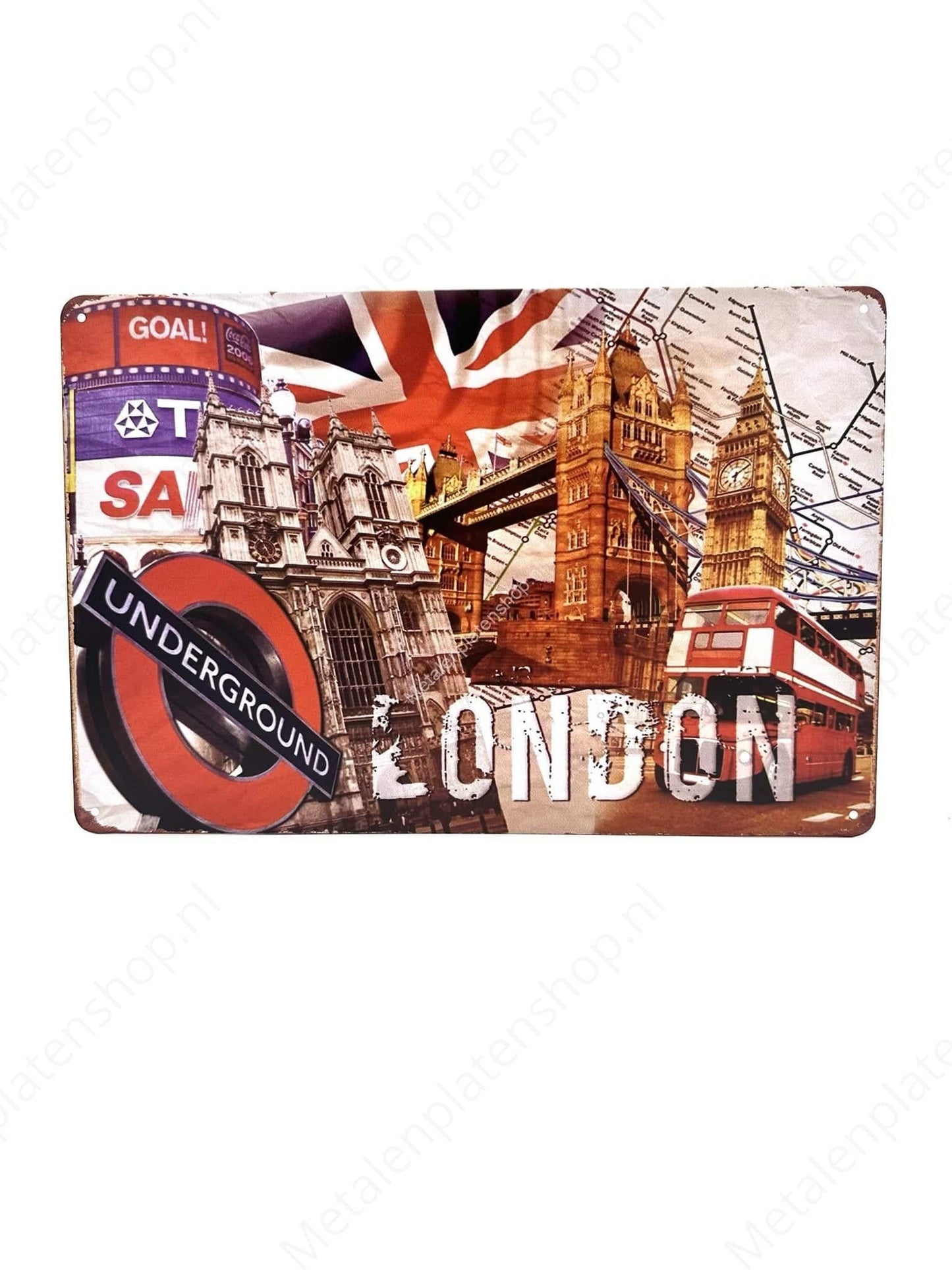 London - City - Metal Wall Sign