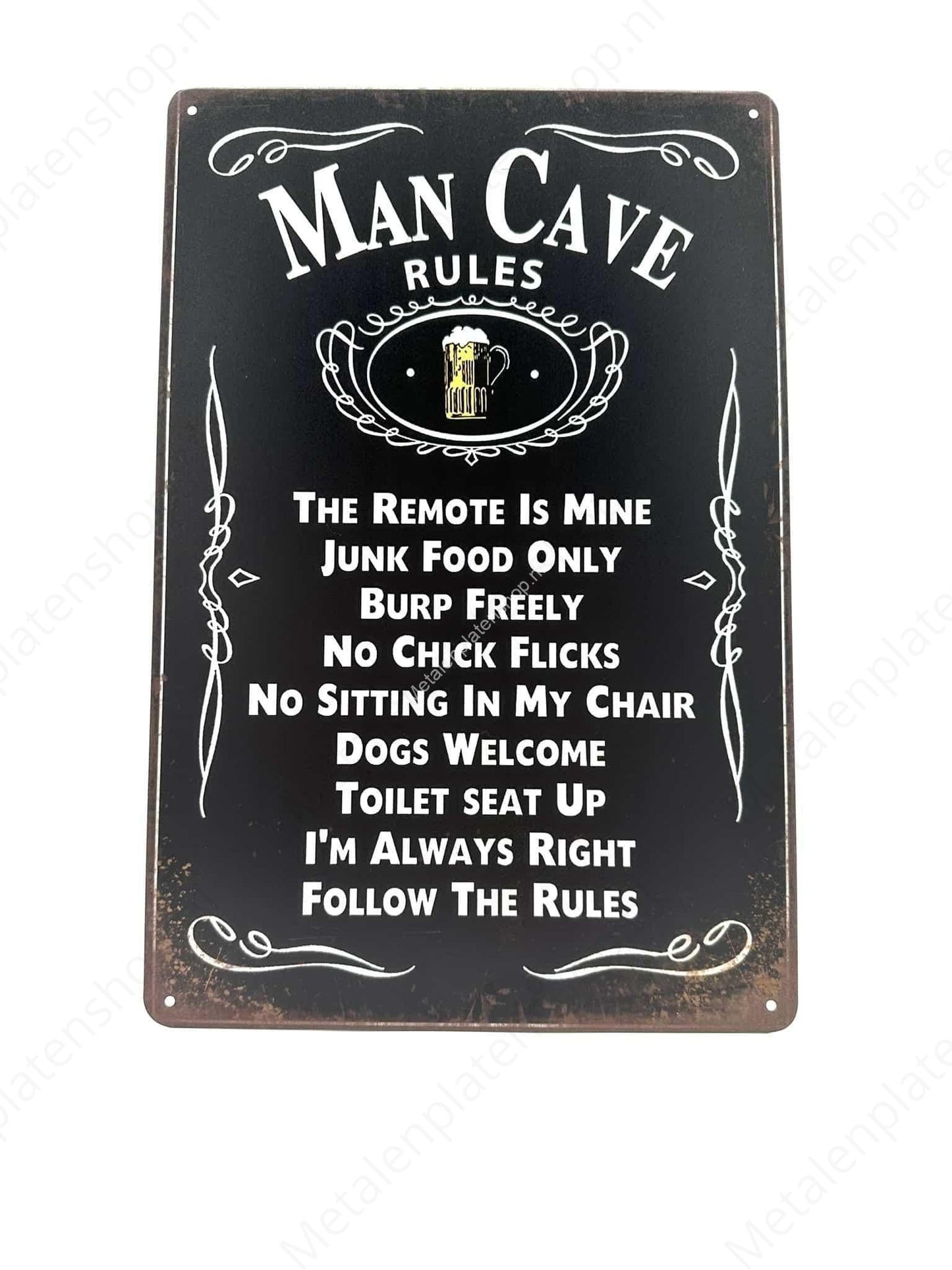 Man cave Rules