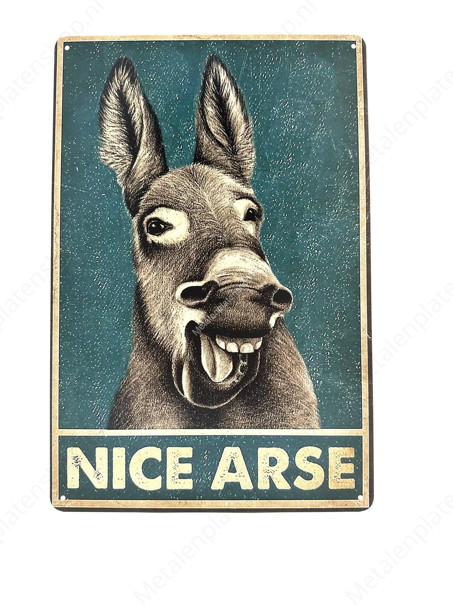 Ezel Nice Arse - Metalen Wandbord