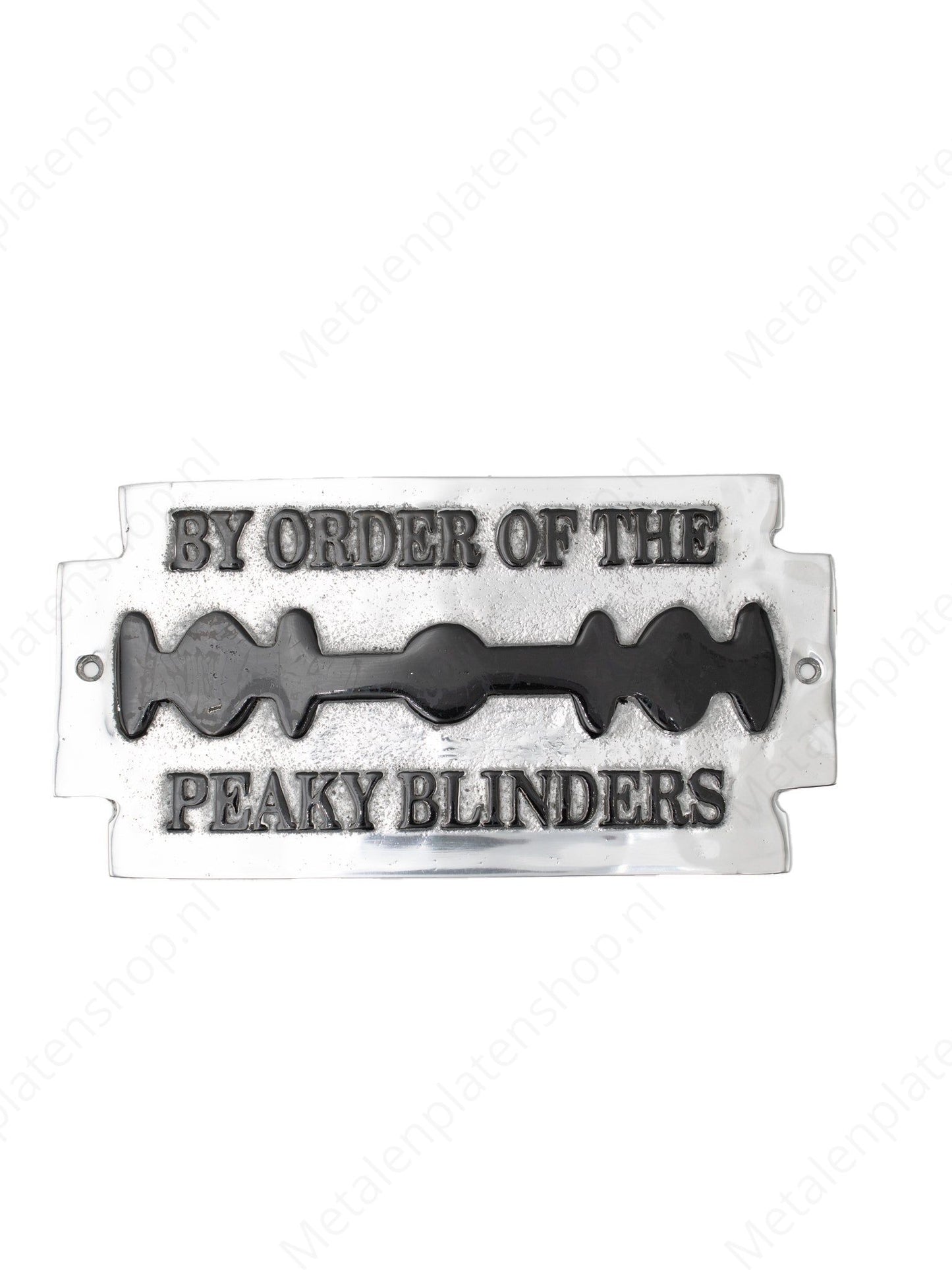 By the order of the peaky blinders - Bordje van Aluminium - 25x13cm