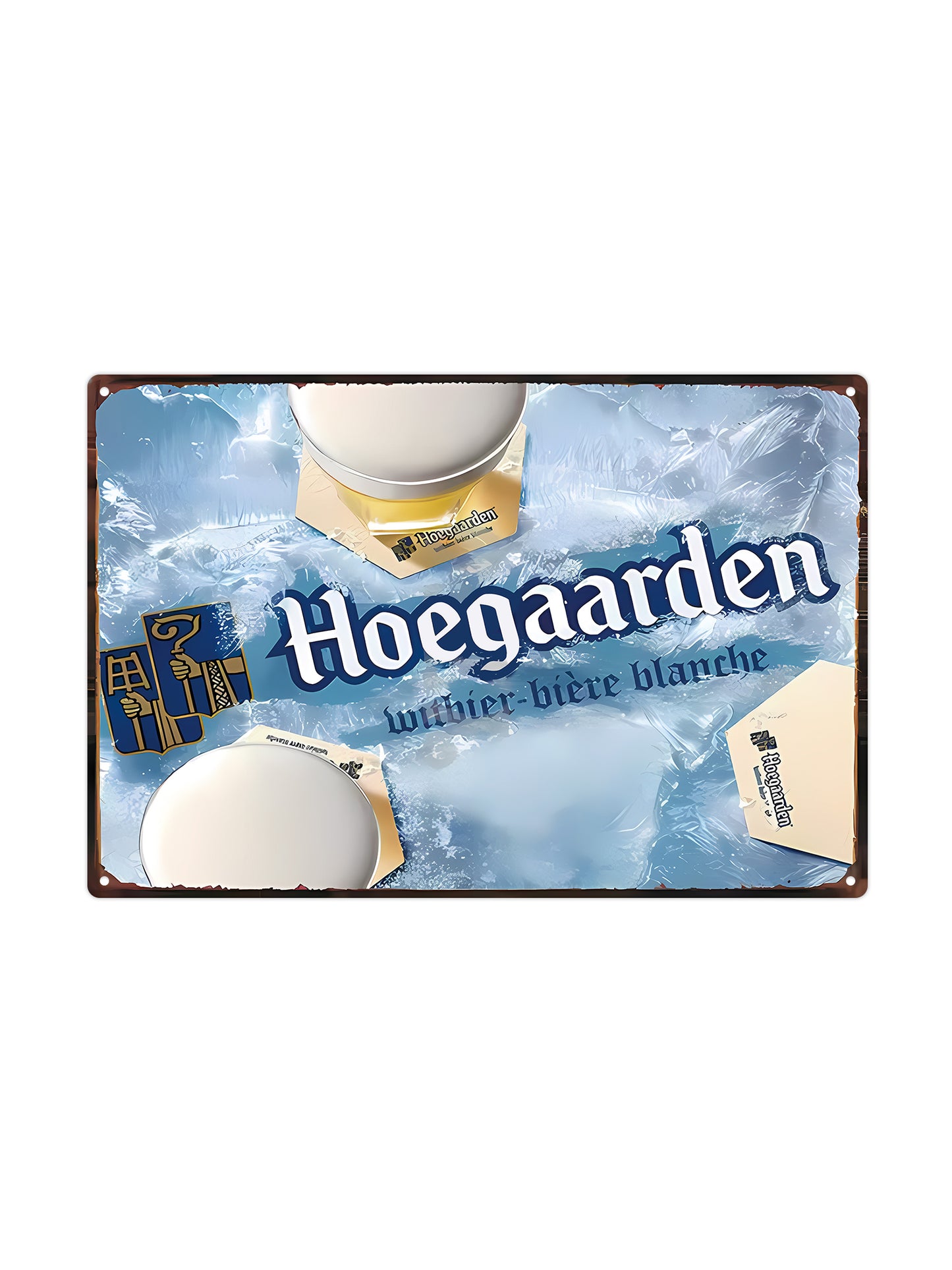 Hoegaarden - Witbier - biere blanche - Metalen Wandbord