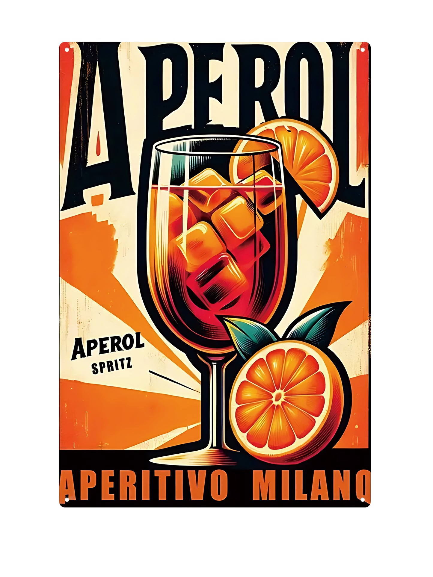 Aperol - Metalen Wandbord