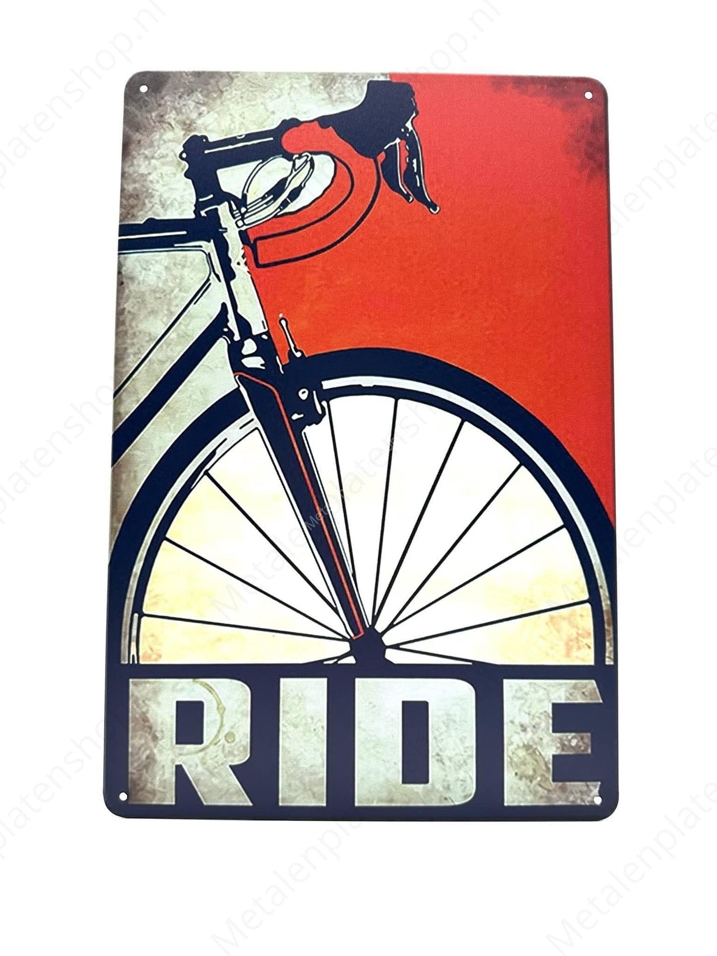 Bike - Ride - Racing Bike - Metal Wall Sign