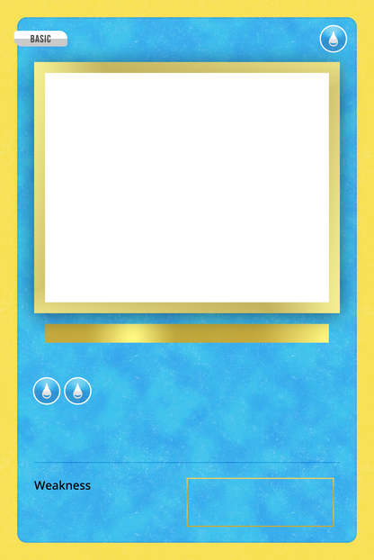 Pokemon Karte - Mit eigenem Text &amp; Foto - Metall Wandschild