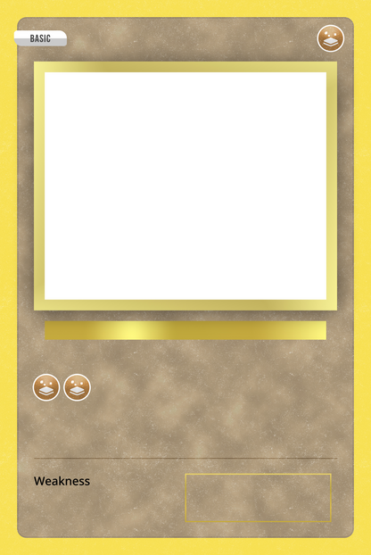 Pokemon Karte - Mit eigenem Text &amp; Foto - Metall Wandschild