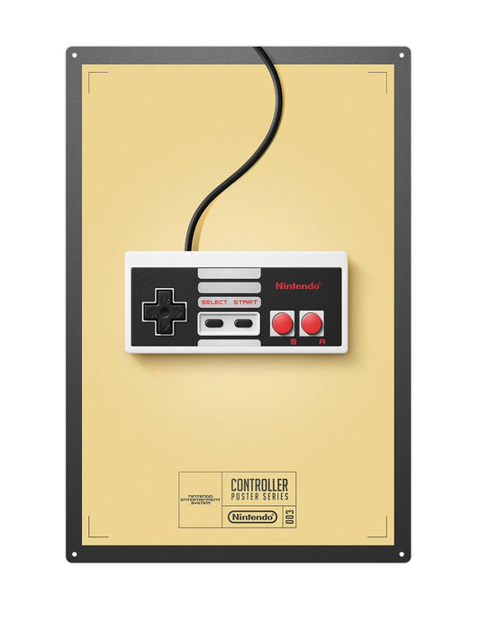Nintendo Controller - Metalen wandbord
