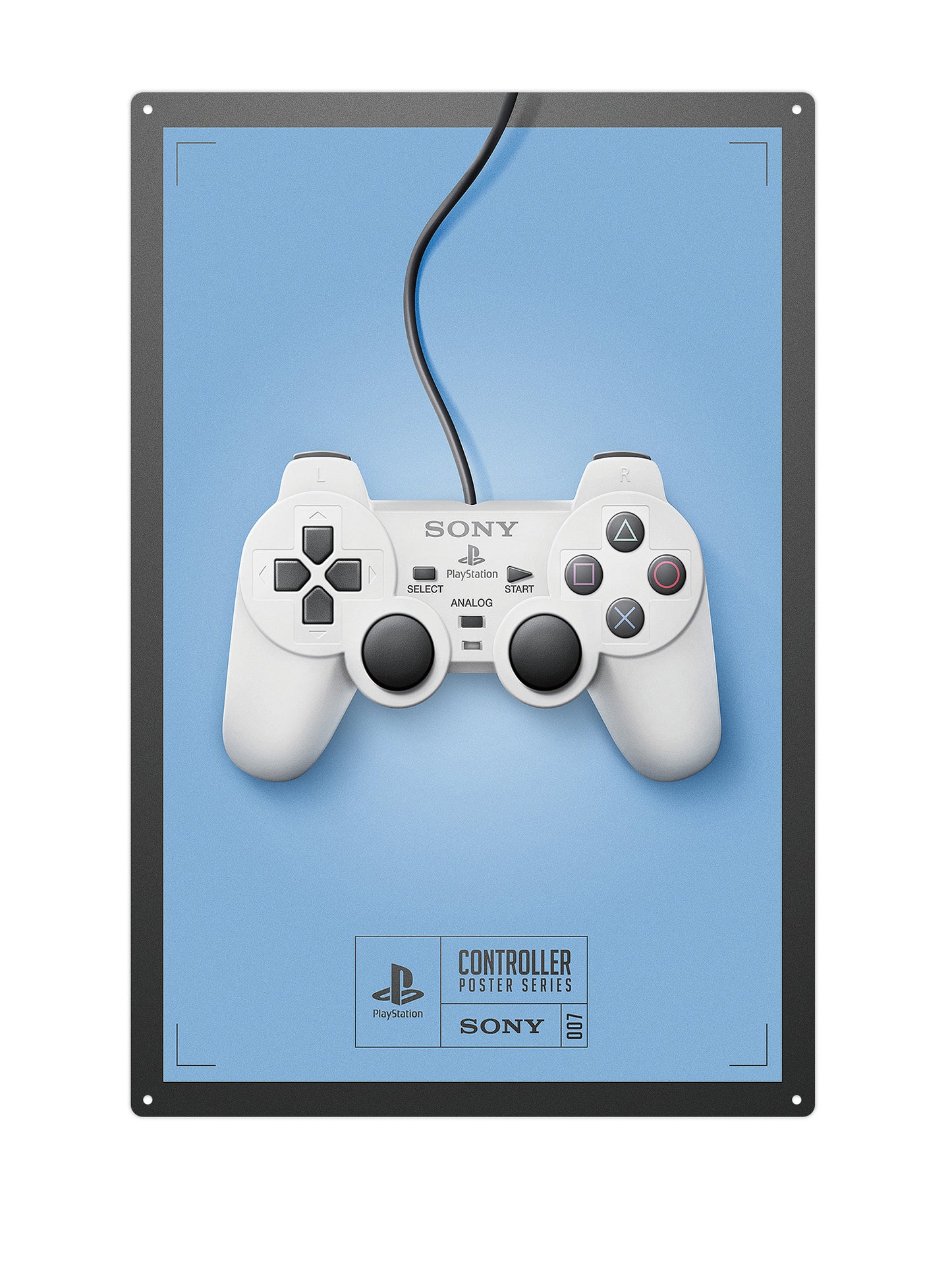 Sony Controller - Metalen wandbord