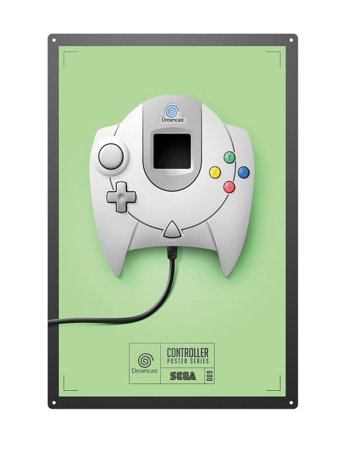 Dreamcast Controller - Metalen wandbord