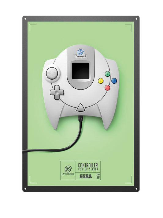 Dreamcast Controller - Metalen wandbord