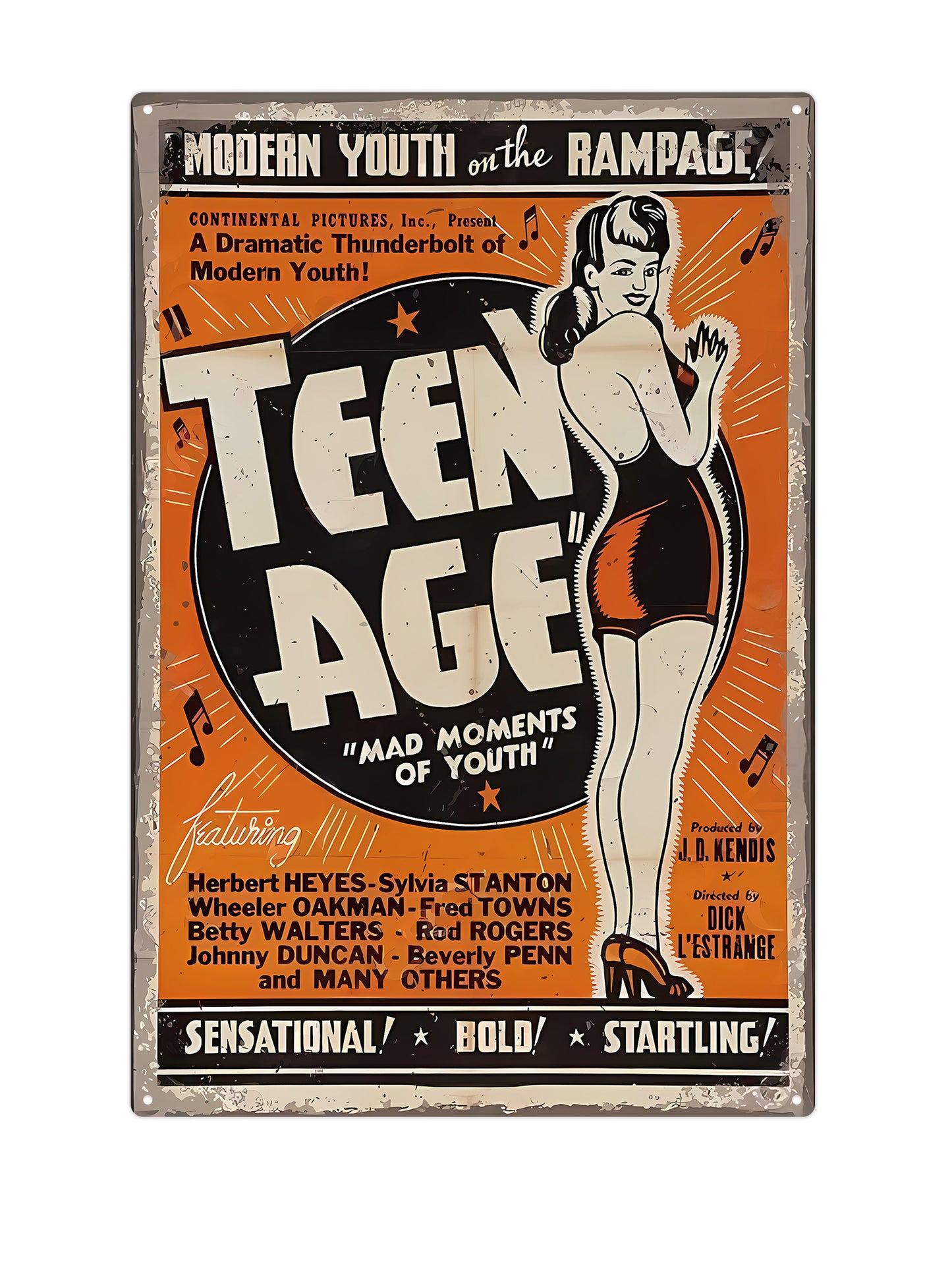 Teenage - Mad Moments of Youth - Metalen wandbord