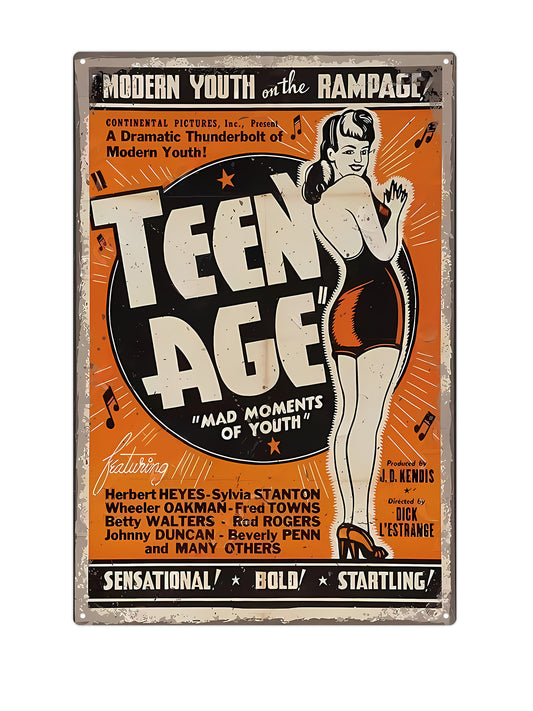 Teenage - Mad Moments of Youth - Metalen wandbord
