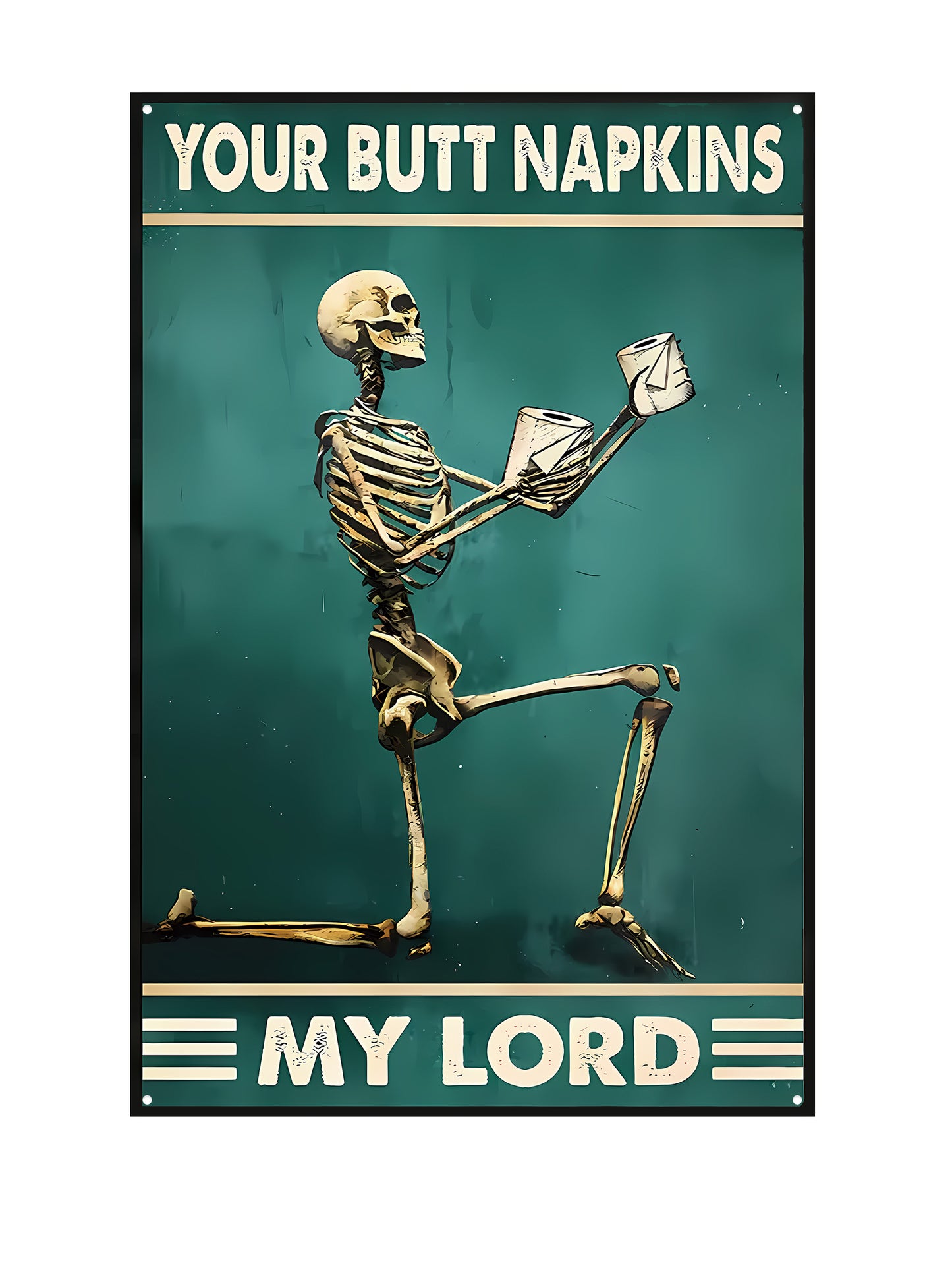 Your Butt Napkins My Lord #2 - Metalen Wandbord