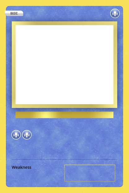 Pokemon Karte - Mit eigenem Text &amp; Foto - Metall Wandschild