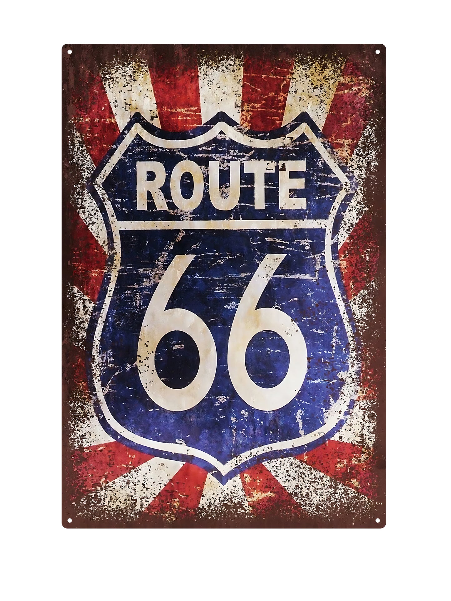 Route 66 - USA - Metalen Wandbord