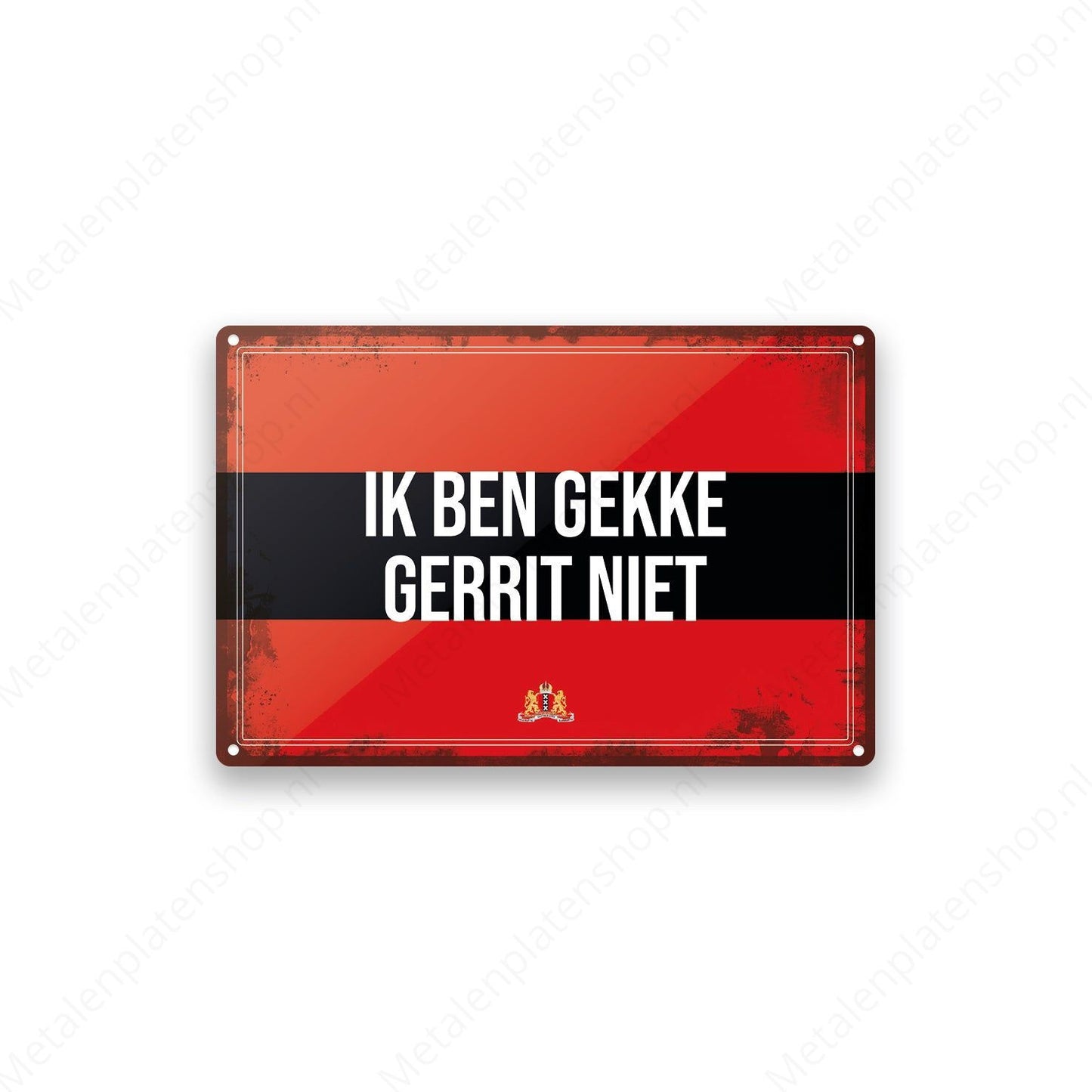 Metal Wall Sign - FC Utrecht - Haller 91 Shirt