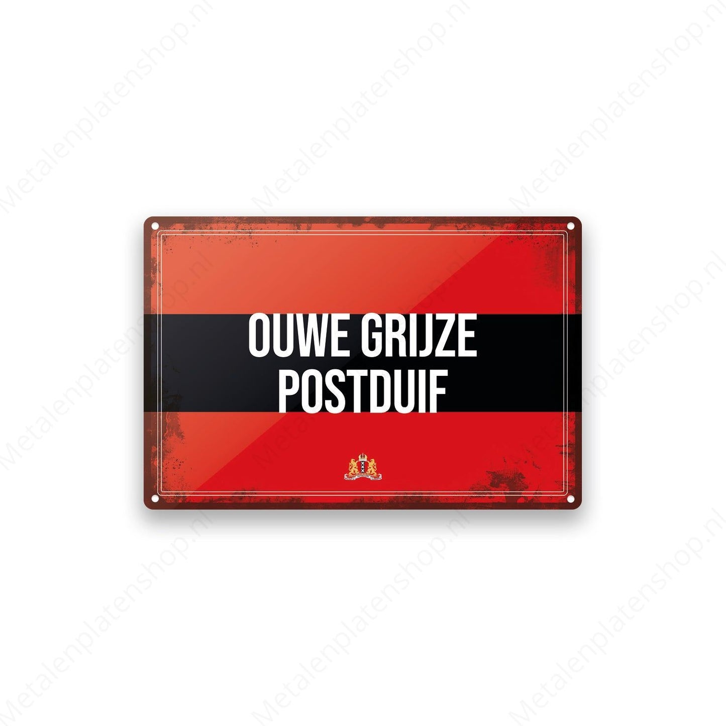 Metal Wall Sign - FC Utrecht - Haller 91 Shirt