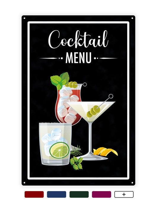 Cocktail menu - Cafe bord
