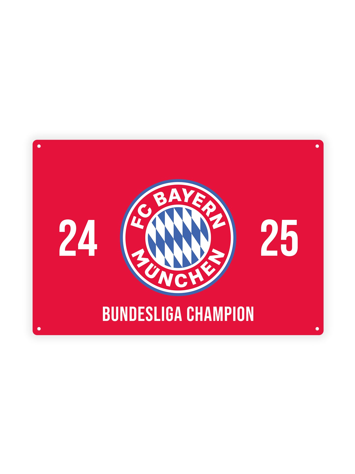 24/25 FC Bayern München - Metalen Wandbord