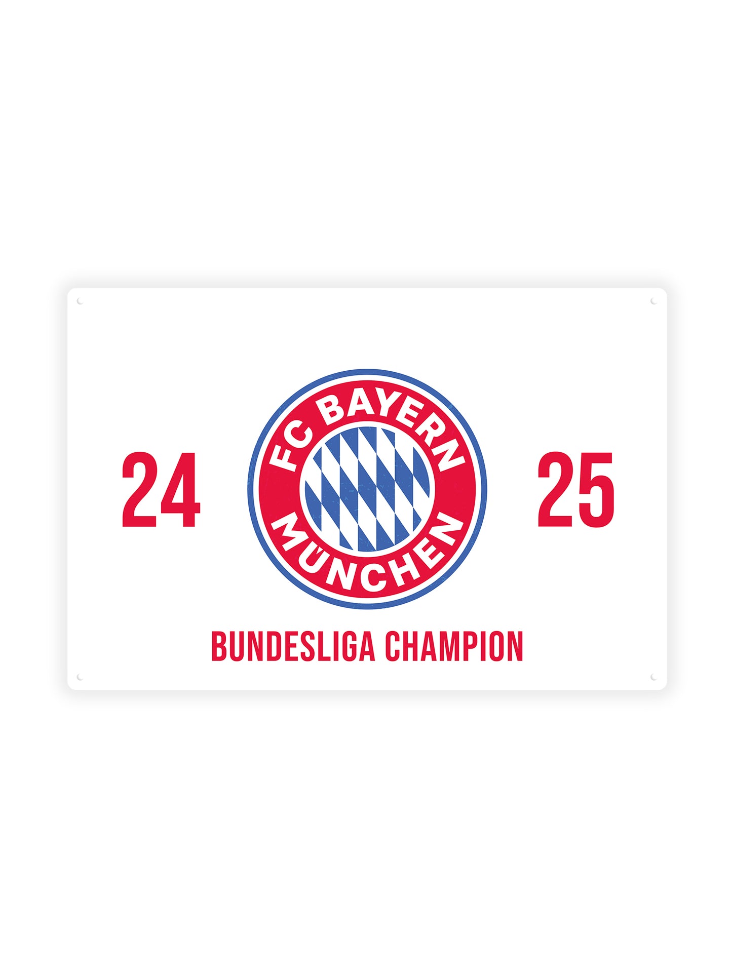 24/25 FC Bayern München - Metalen Wandbord