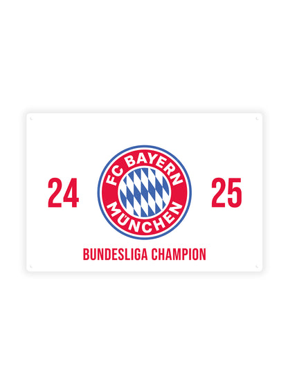 24/25 FC Bayern München - Metalen Wandbord