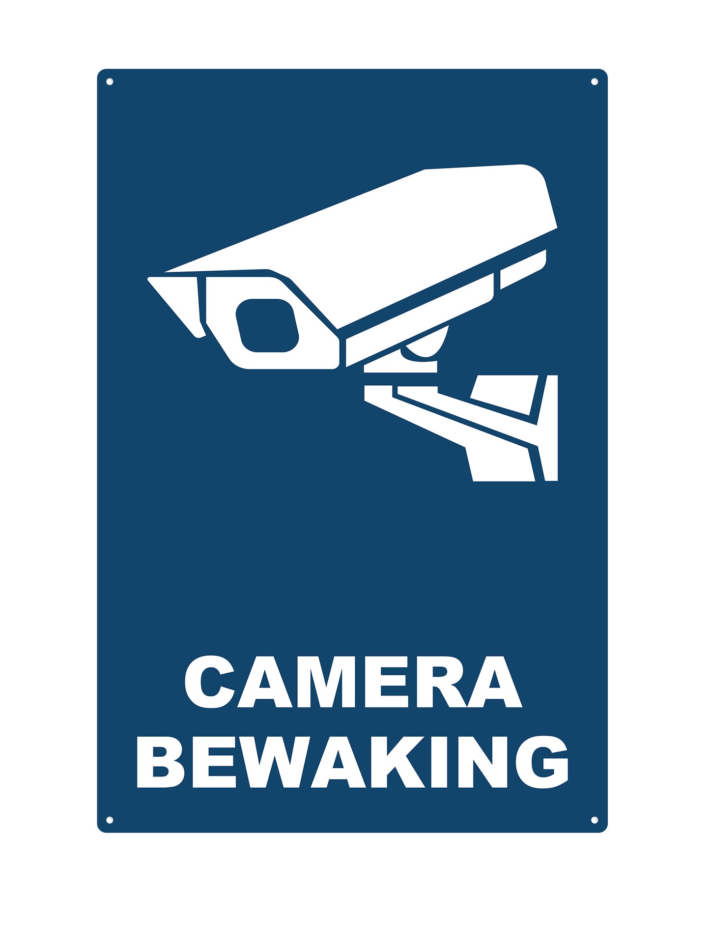 Camera Bewaking #1 - Metalen Wandbord