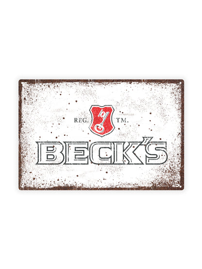 Becks - Metalen Wandbord