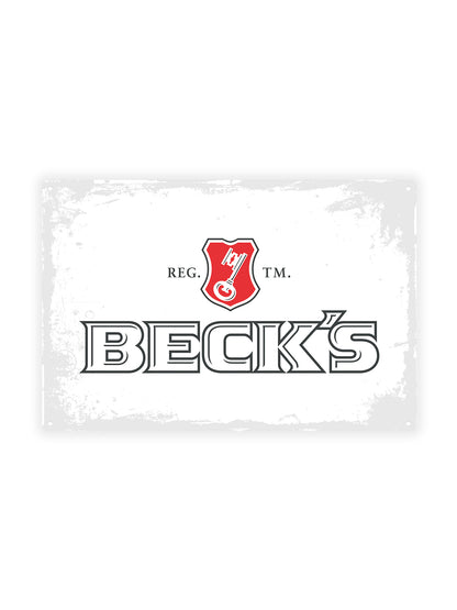 Becks - Metalen Wandbord