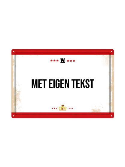 Drents Bord met eigen tekst