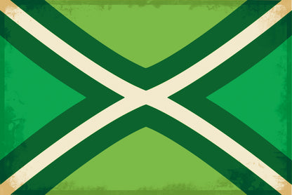 Achterhoek Flag with your own text - Metal Wall Sign
