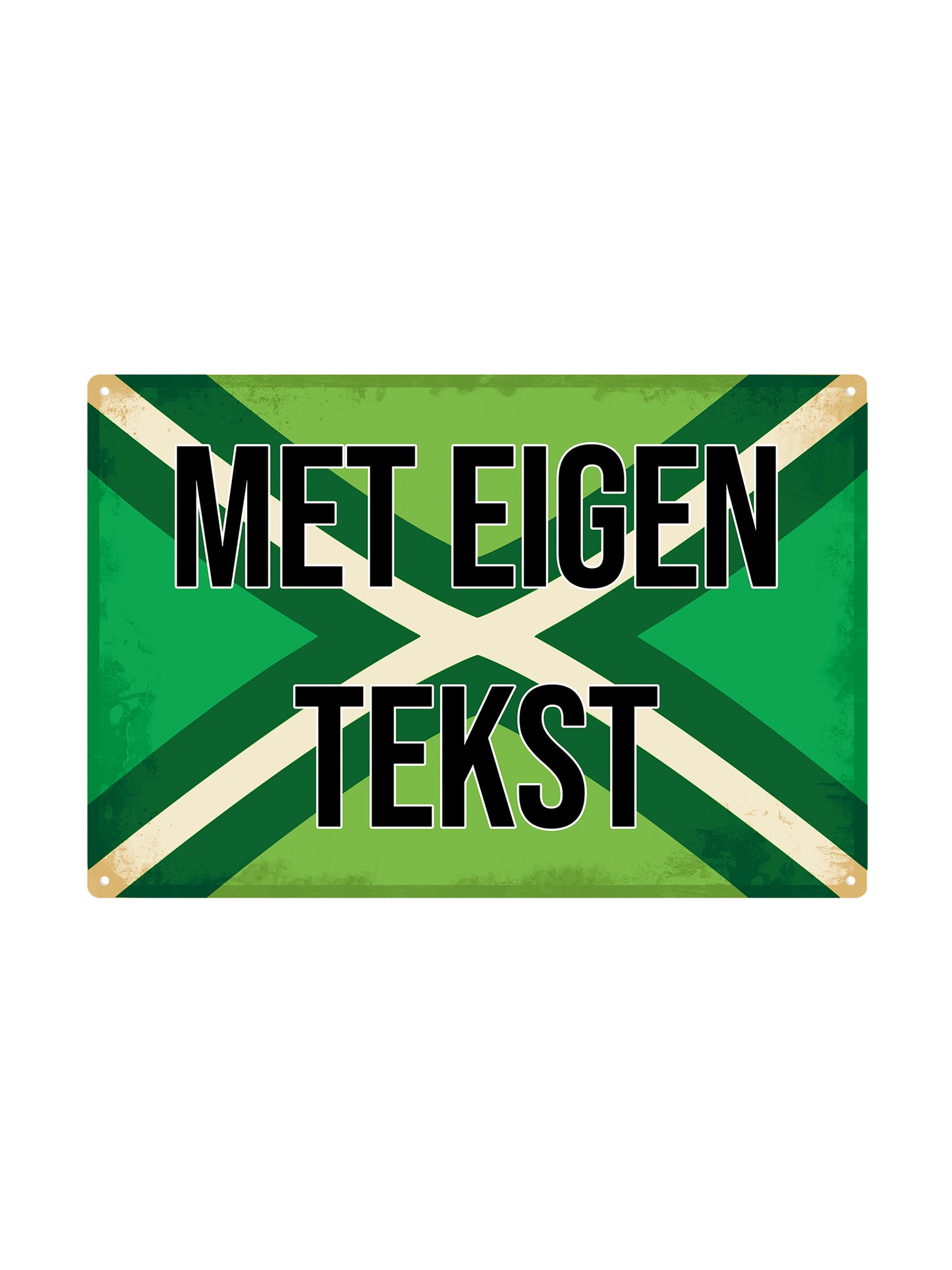 Achterhoek Flag with your own text - Metal Wall Sign