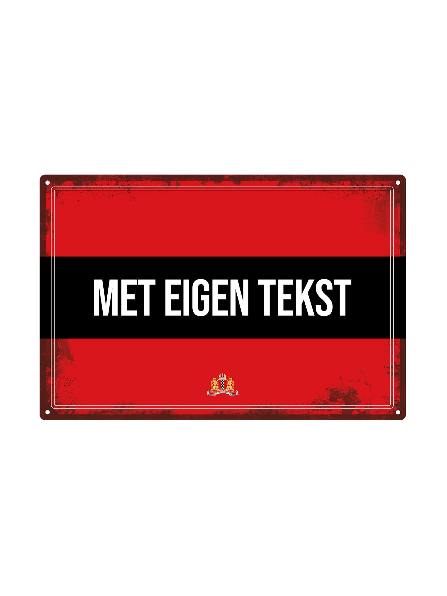 Amsterdams Bord met eigen tekst