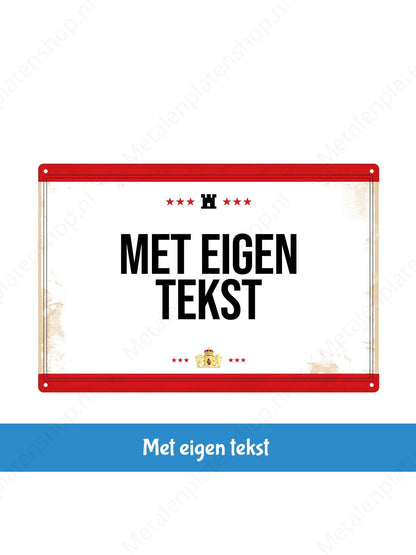 Metal Wall Sign - FC Utrecht - Haller 91 Shirt