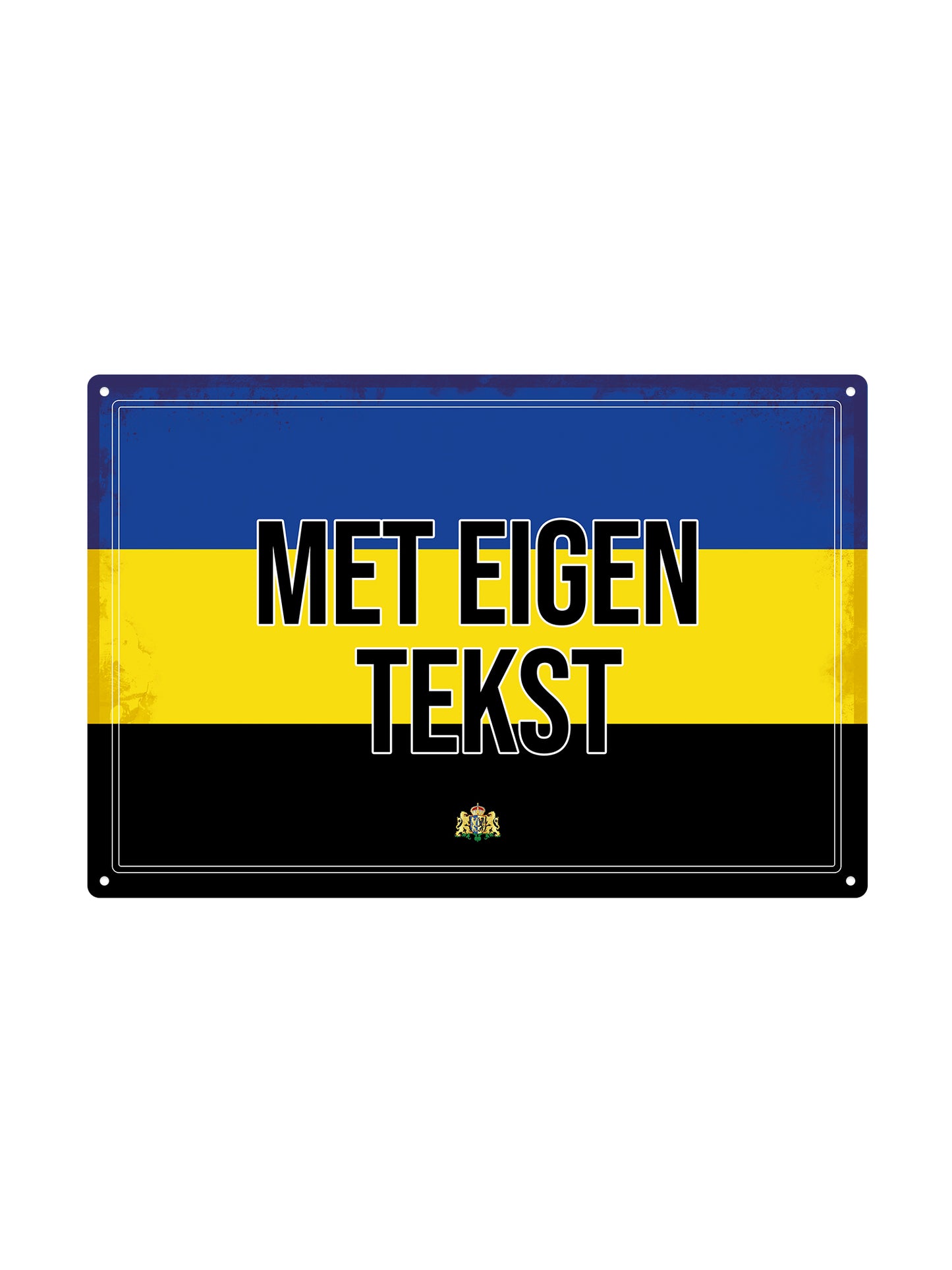 Gelderlands Bord met eigen tekst