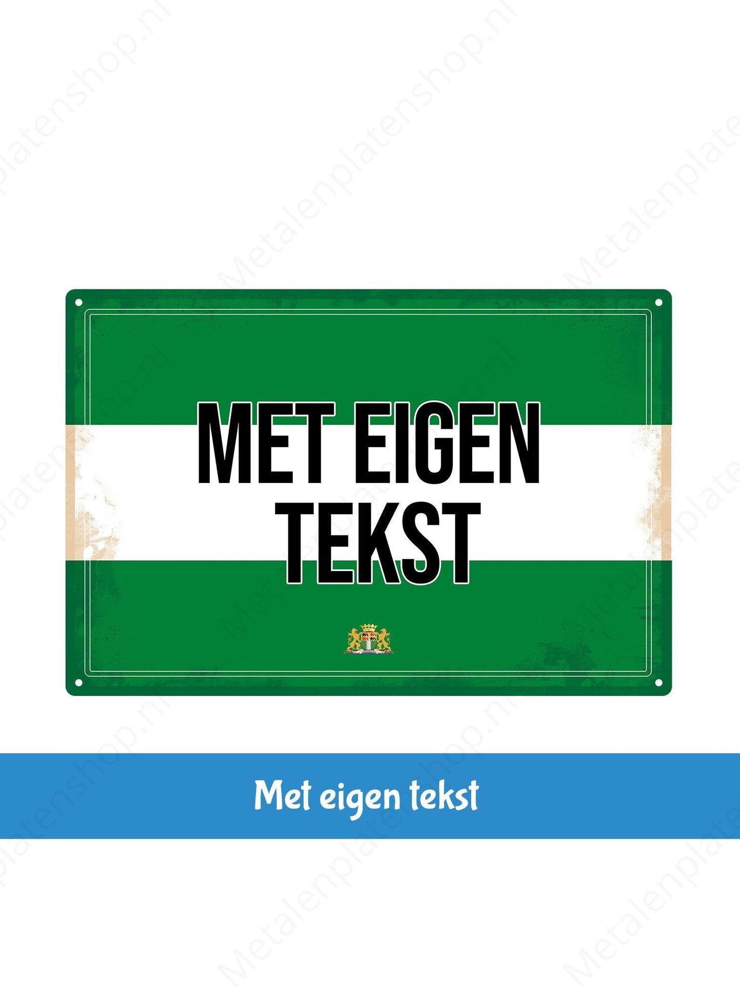 Rotterdam Sign with your own text - Metal Wall Sign