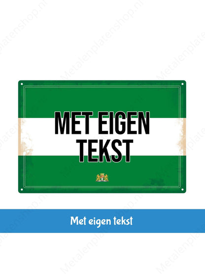 Rotterdam Sign with your own text - Metal Wall Sign